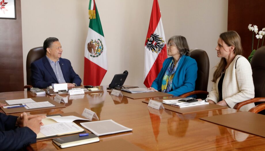 Menchaca-Reunión Embajadores de Finlandia, Australia, Suiza, Argentina y Chile