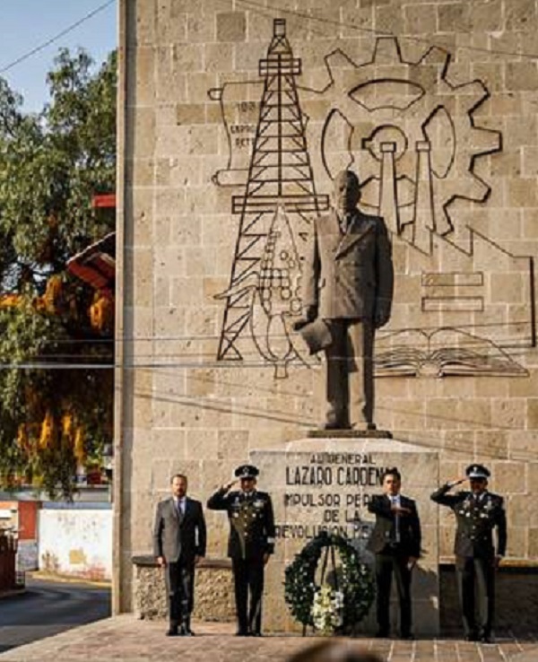 Conmemora el Gobierno de  Hidalgo los 85 Años de la Expropiación Petrolera Decretada por Lazaro Cardenas del Rio