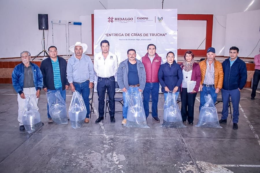 Sedagro Entrega 50 mil crías de Trucha en Huasca