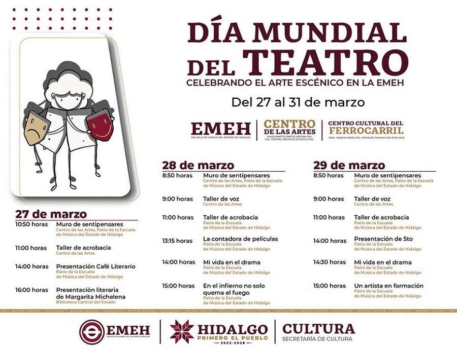 Tendrá EMEH Programa de Actividades Por el “Día Mundial Del Teatro”