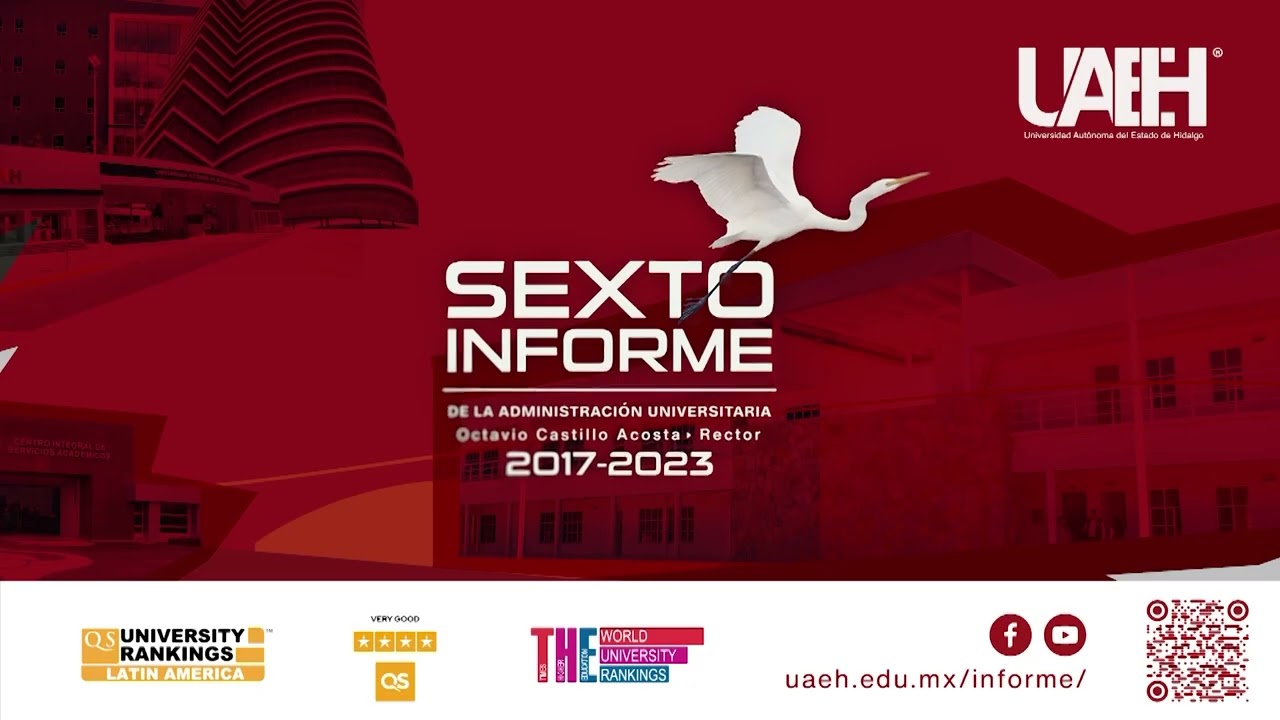 La UAEH se distingue por su vocación social: rector en Sexto Informe