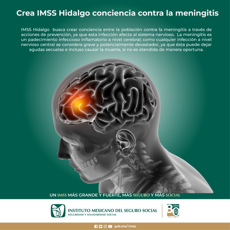 Crea IMSS Hidalgo Conciencia Contra la Meningitis.