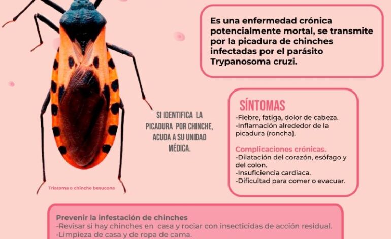 Busca IMSS Hidalgo Informar a la Población Sobre Enfermedad de Chagas