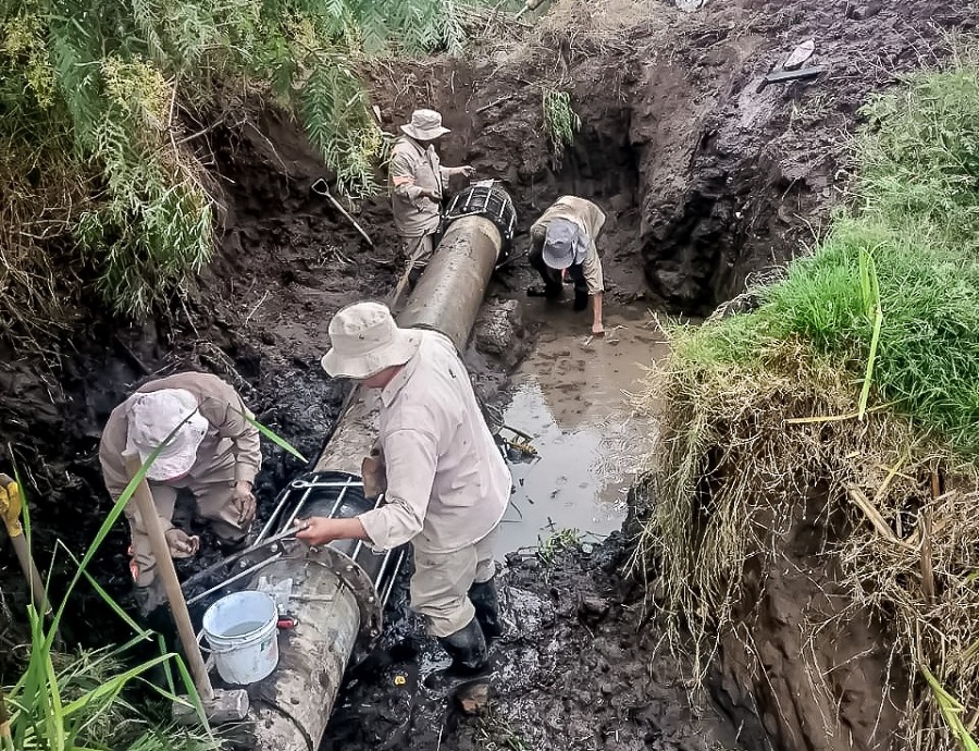 Concluyó Caasim Reparación de Infraestructura Hidráulica En Mineral De La Reforma