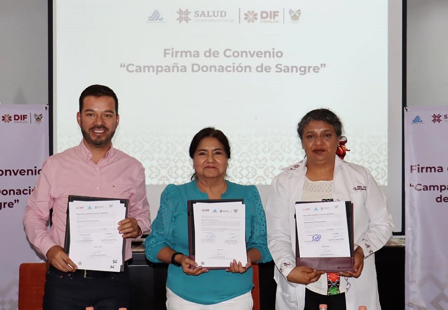 Convenio DIFH-SSAH Para Garantizar, Sangre, Plaquetas y Plasma 500 Niñas, Niños Y Adolescentes Atendidos  en el #HospitalDelNiñoDIF