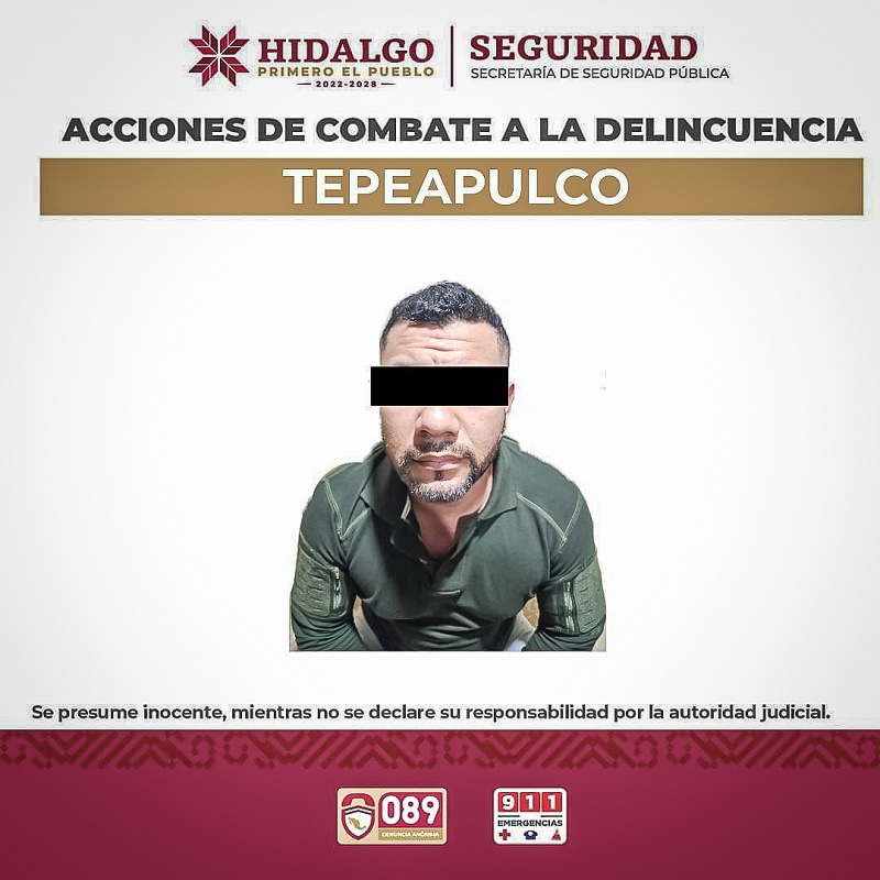 Detienen a Uno de los Principales Narcomenudistas de Tepeapulco