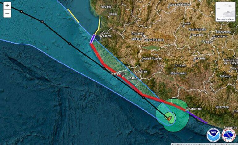 Tormenta Tropical ‘Beatriz’ se Intensificó a Huracán Uno