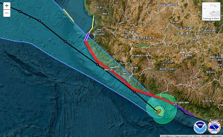 Tormenta Tropical ‘Beatriz’ se Intensificó a Huracán Uno