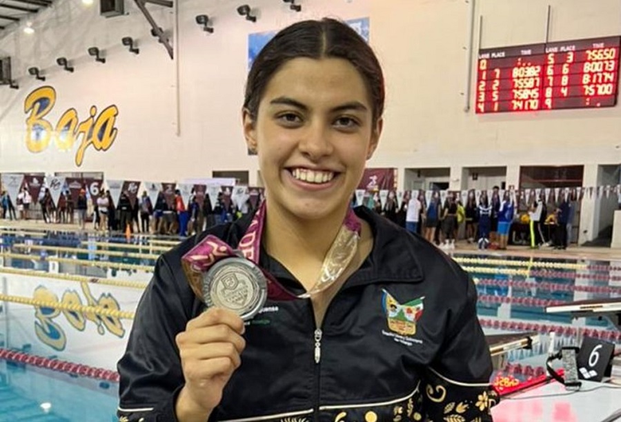 Belén Santolaya  Logra  Para Hidalgo Una Medalla de Plata en 400 Metros Libres en Natación