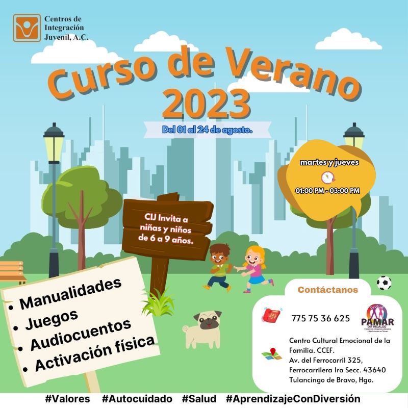 Curso de Verano en El Centro de Cultura Emocional de La Familia de Tulancingo