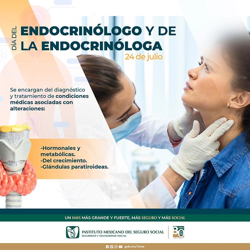 Destaca IMSS Hidalgo Labor de Personal de Endocrinología en Atención de Alteraciones hormonales y Prevención de Tumores Malignos.