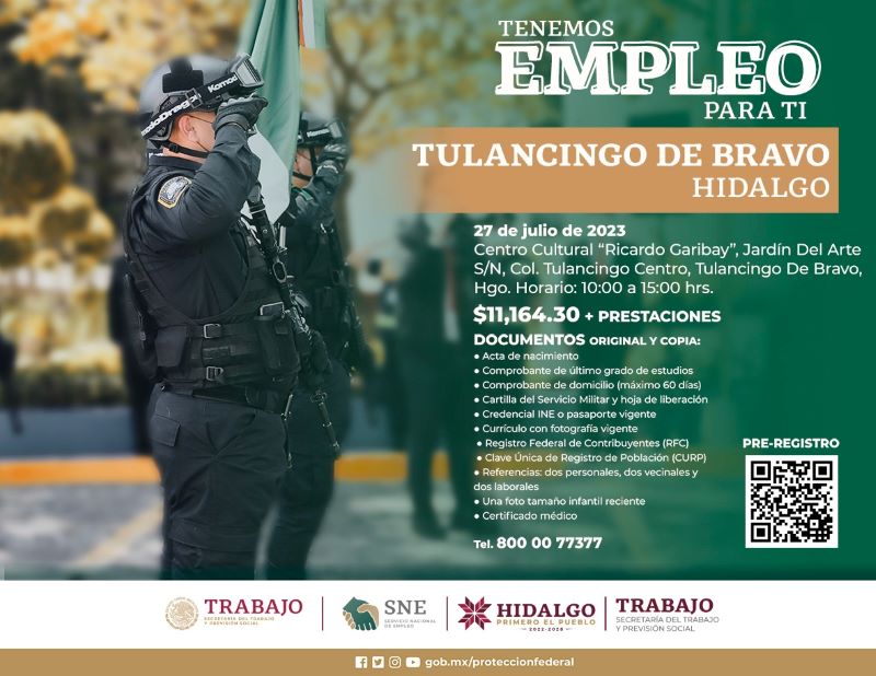 Gobierno Municipal de Tulancingo Realizará Día Por el Empleo hay 200 plazas trabajos disponibles