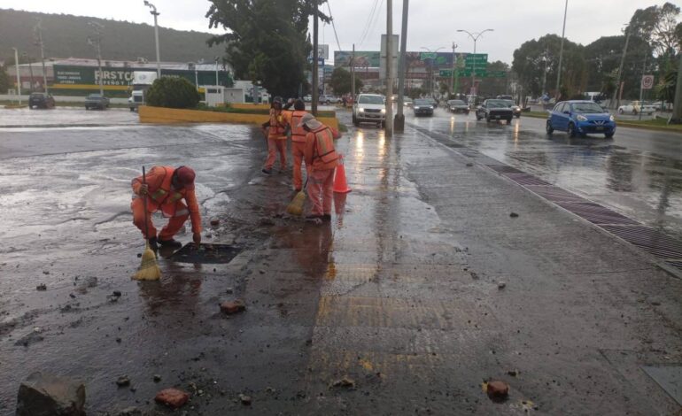 Aguacero en la Zona Metropolitana de Pachuca, Caasim Instaló Motobombas en Cárcamos Tuzos, Venta Prieta y San Antonio, Como Medida de Prevención