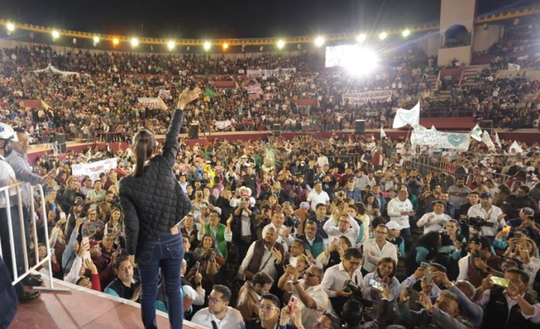 Asegura Claudia Sheinbaum, “ La Esperanza nos Une” y Pide a los Hidalguenses Apoyar su Proyecto Para Continuar  con   la Cuarta Transformación  Desde La Presidencia De México En El 2024.