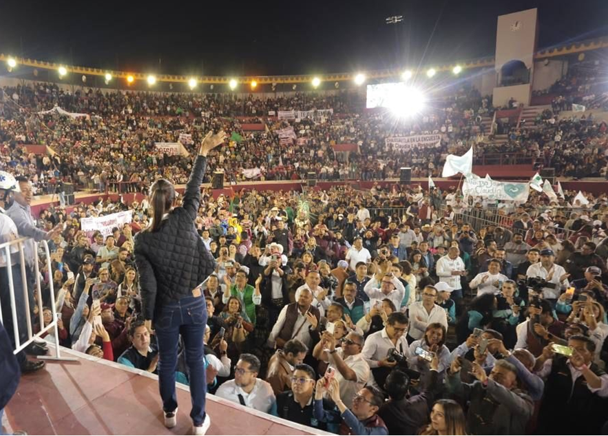 Asegura Claudia Sheinbaum, “ La Esperanza nos Une” y Pide a los Hidalguenses Apoyar su Proyecto Para Continuar  con   la Cuarta Transformación  Desde La Presidencia De México En El 2024.