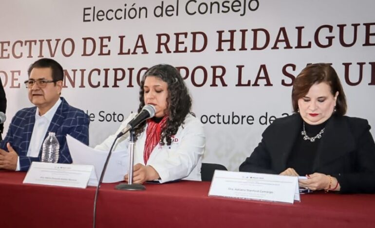 Eligen a los Nuevos Integrantes del Consejo Directivo de la Red Hidalguense de Municipios por la Salud