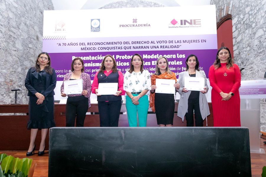 IEEH, TEEH, PGJEH e INE realizan presentación del Protocolo Modelo para atender a víctimas de Violencia Política contra las Mujeres en Razón de Género