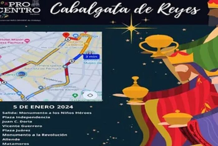 Convoca Procentro a la Tradicional Cabalgata de Reyes Magos el día 5 de Enero en Pachuca