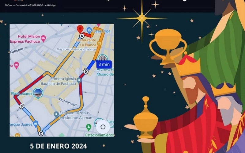 5 de Enero Cabalgata de Reyes Magos en Pachuca 2024