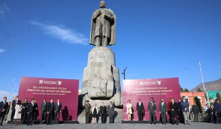 Julio Menchaca Encabezo el 115 Aniversario de la Erección del Estado de Hidalgo