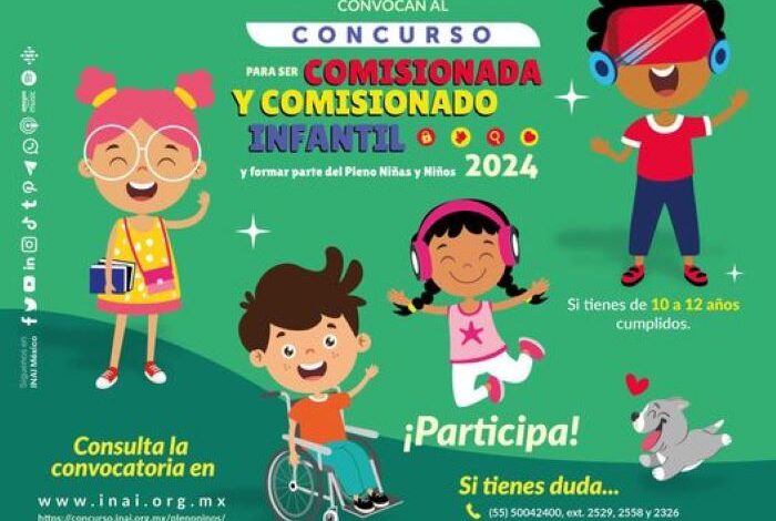 Concurso Para Ser Comisionada y Comisionado Infantil y Formar Parte del Pleno de Niñas y Niños 2024