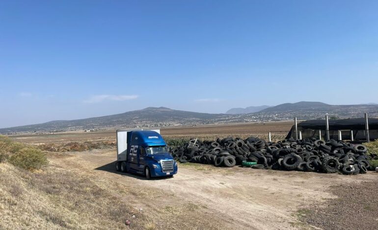 Semarnath y Ayuntamiento municipal de Apan, Llevan a Cabo El Retiro de 2 Mil Llantas en Desuso