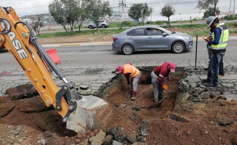 SIPDUS Atiende Asentamiento por Filtración de Agua en Bulevar Felipe Ángeles