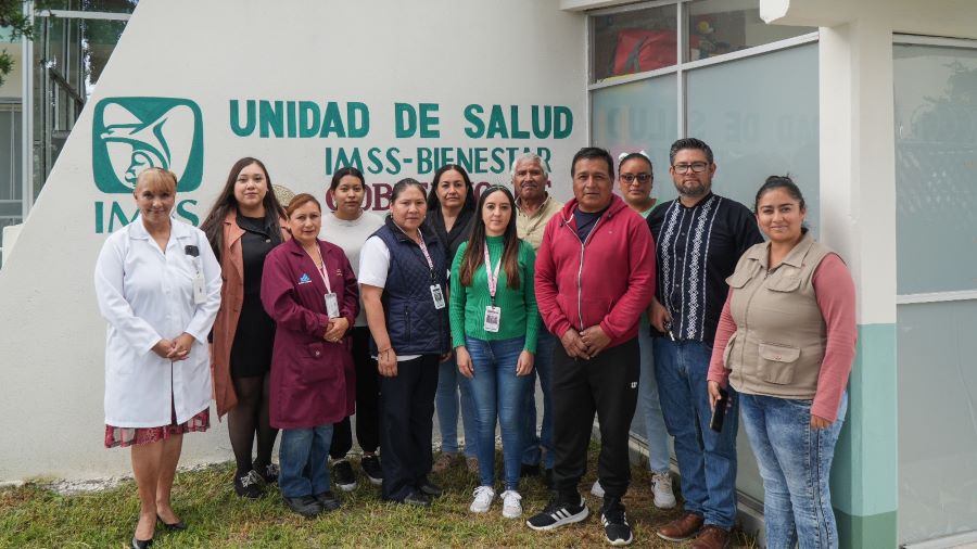 En Hidalgo, contribuye comunidad en la mejora de centros de salud IMSS-Bienestar