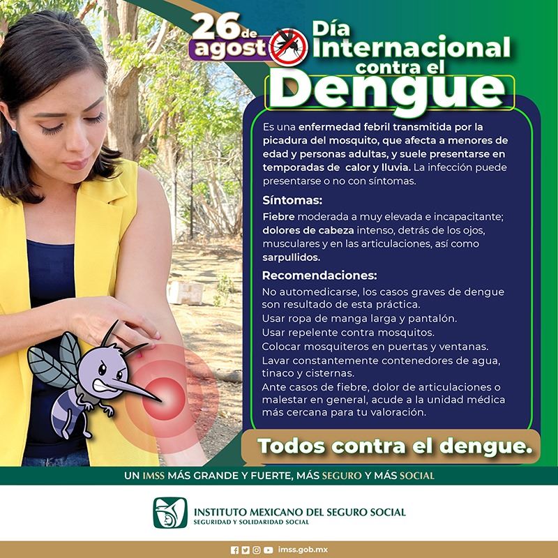 Reitera IMSS Hidalgo Importancia de Prevención de Dengue