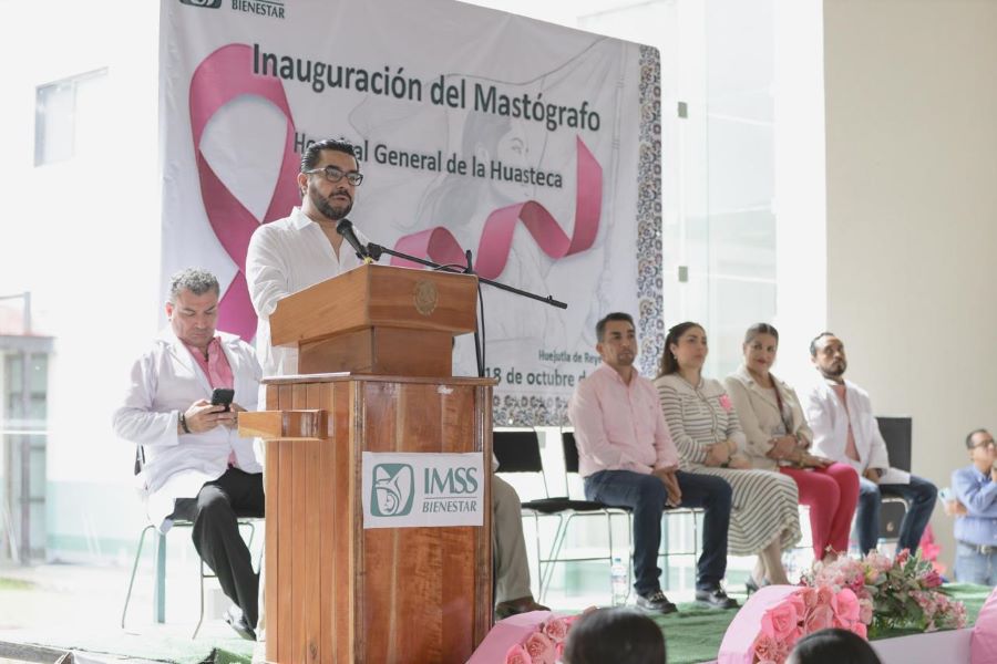 IMSS-Bienestar entrega mastógrafo a Hospital Regional de la Huasteca en Hidalgo