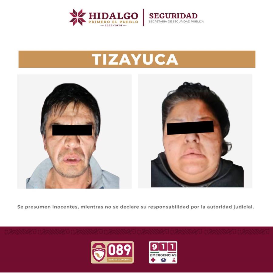 Arrestan a pareja por narcomenudeo en Tizayuca