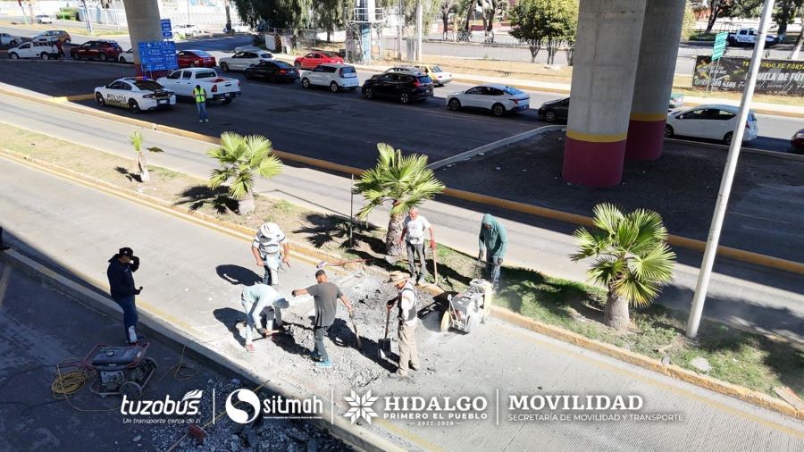 Mantenimiento al Carril Confinado del Tuzobús, Refuerza Seguridad y Eficiencia