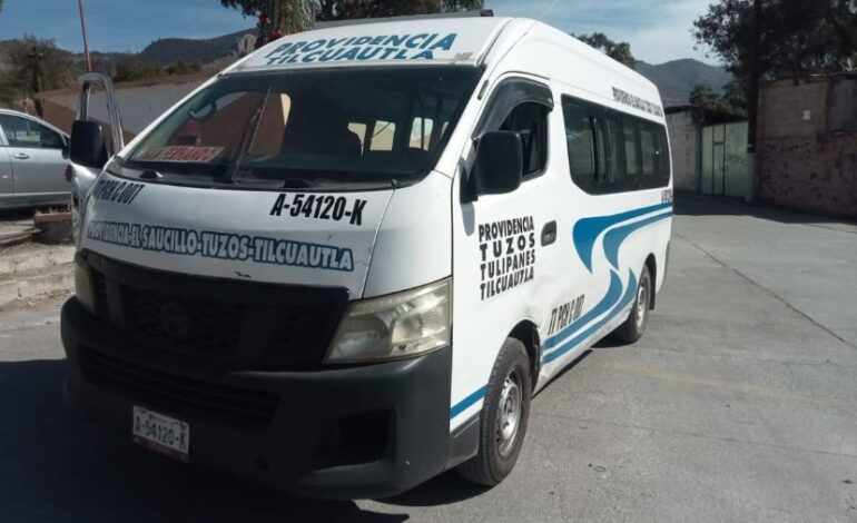 STCH Infraccionó a Un Operador de Transporte Público Convencional de La Modalidad Colectivo Por Infringir La Ley de Movilidad y Transporte Para El Estado de Hidalgo