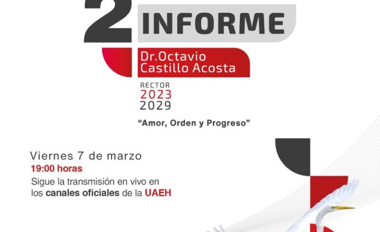 UAEH rumbo al Segundo Informe de la Administración Universitaria 2023-2029