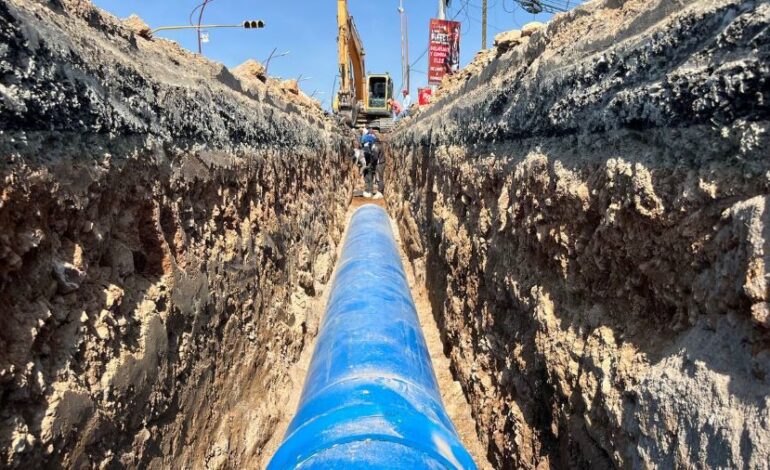 Tras modernización, Inicia operación línea de conducción de agua potable en el tramo que comprende del fraccionamiento La Herradura