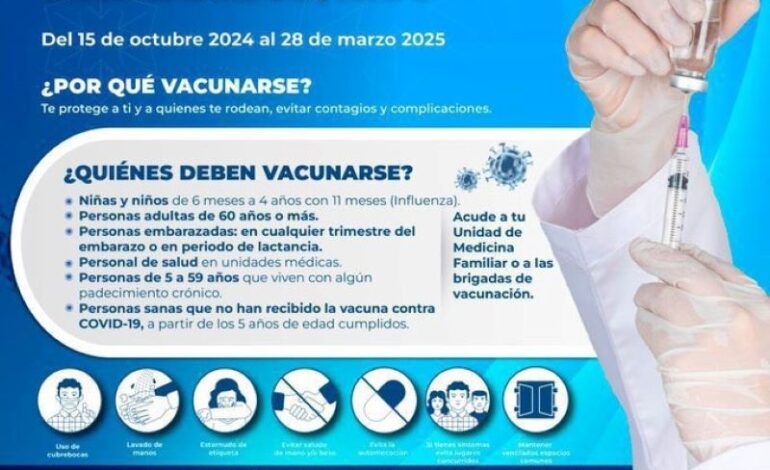 Vacuna IMSS Hidalgo contra COVID-19 en temporada invernal